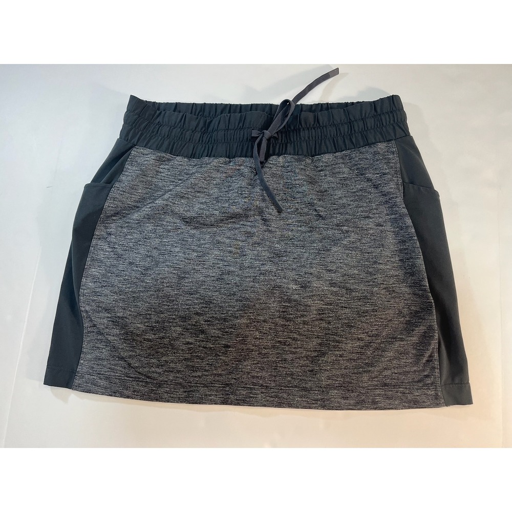 Athleta Womens Skort Small Black Side Panels S Athleisure Golf Tennis Gym Sporty